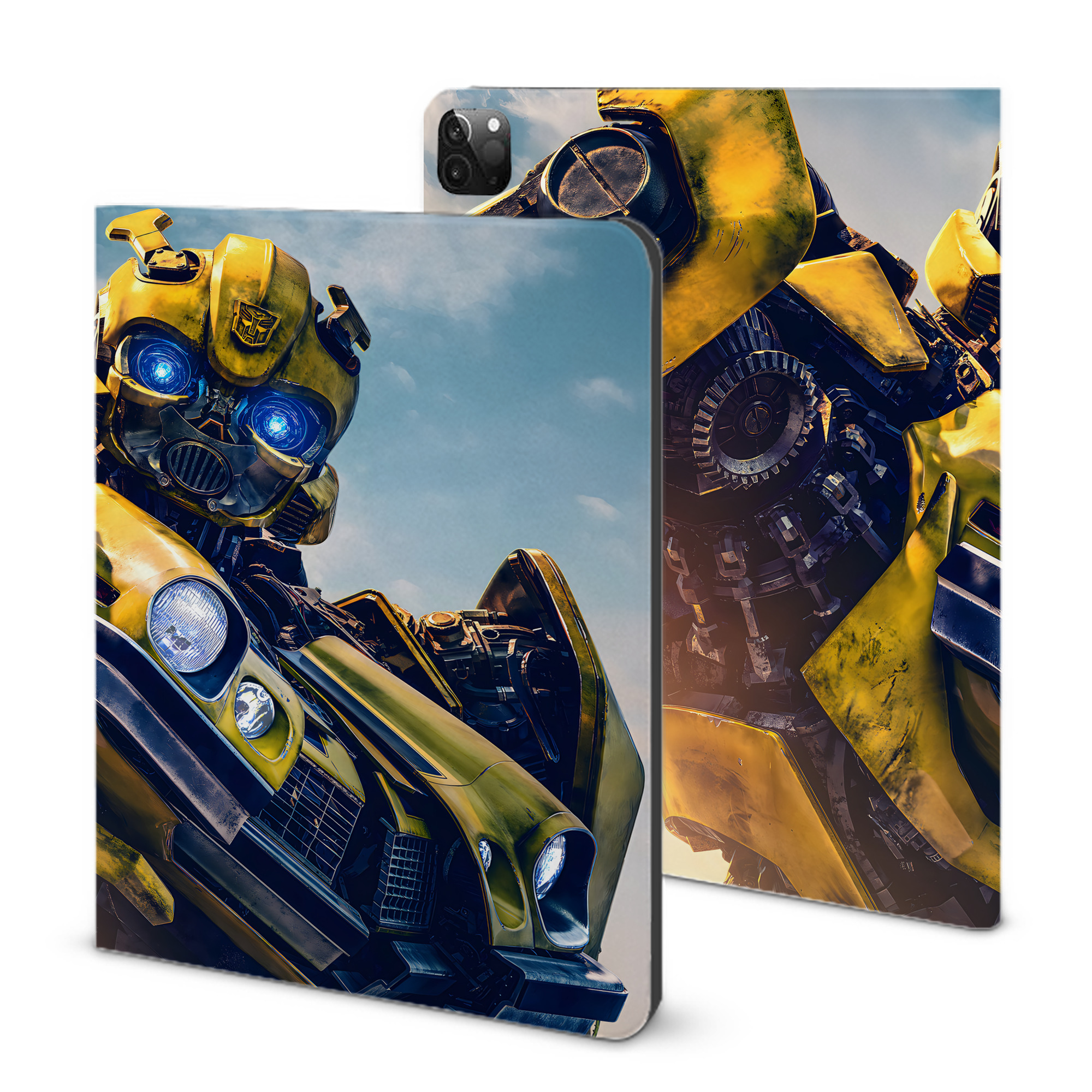 （画像用） Transformers トランスフォーマー IPadケース ペンホルダー付き ブックスタイルデザイン
